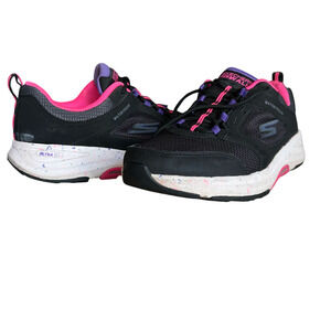 Skechers, Women's Size 7.5, Black and pink, Go Walk Ultra Go, Air Cooled